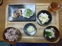 【3周年記念】お赤飯、松茸風味すまし、ぶりの照り焼き、胡瓜もみ